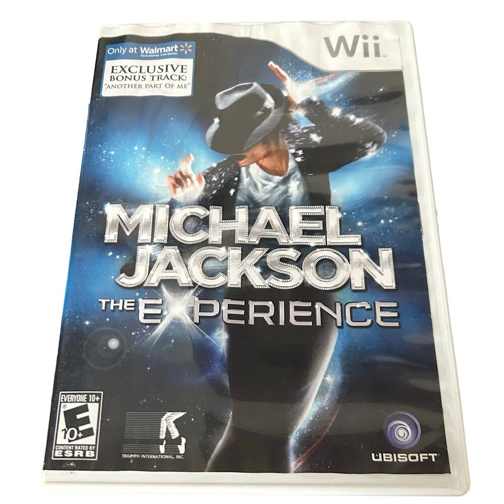 Michael Jackson The Experience Wii Walmart Bonus Track Ubisoft Mint Disk TESTED